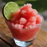 Watermelon Lime Slushie - Refreshing summer drink with watermelon and lime, perfect for hot days, easy to make at home. Ideal for cool, fruity beverages.