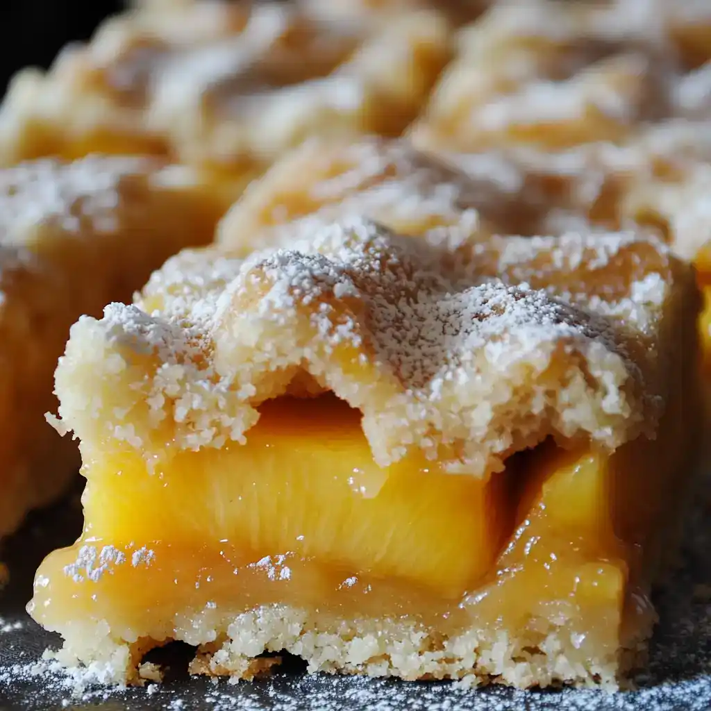 Sweet peach cobbler with a golden crust and fresh peach filling, topped with powdered sugar. Perfect for summer desserts or cozy gatherings, this easy recipe yields juicy, flavorful peach cobbler with a flaky crust.