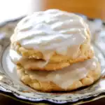 Buttermilk Cookies with Vanilla Glaze and Sprinkles | Easy homemade recipe for soft, buttery cookies topped with vanilla glaze and colorful sprinkles for a sweet treat.