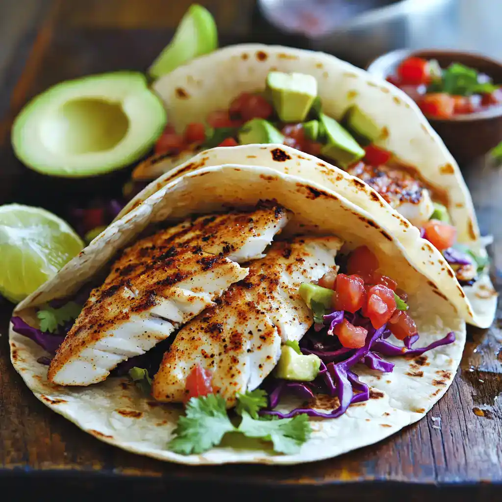 Grilled Fish Tacos Spicy
