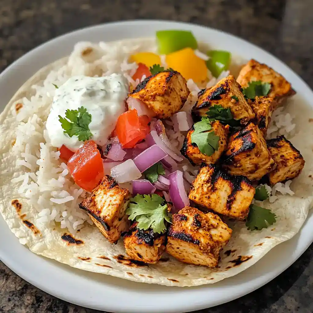 Grilled Chicken Tikka Wraps Bowl