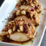 Apple Cranberry Stuffed Chicken