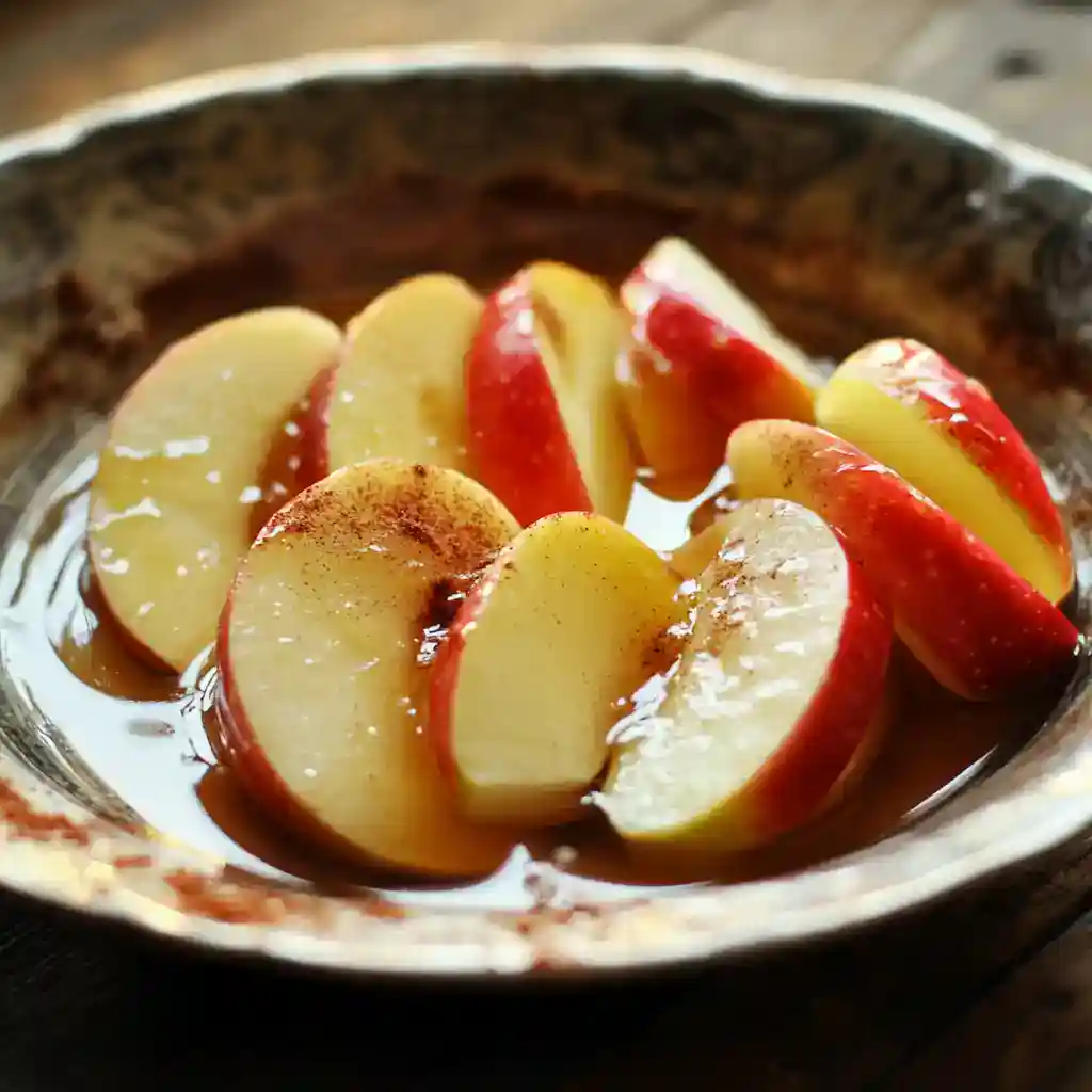 Apples with Maple Juices