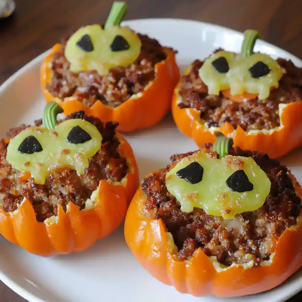 Autumn Fun-shaped Foods Beef for Halloween
