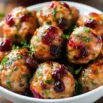 Cranberry Turkey Meatballs