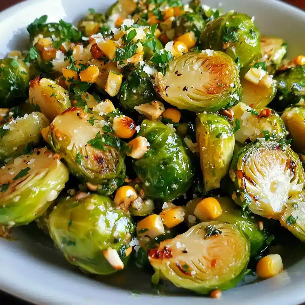 Delicious Brussels Sprouts Corn