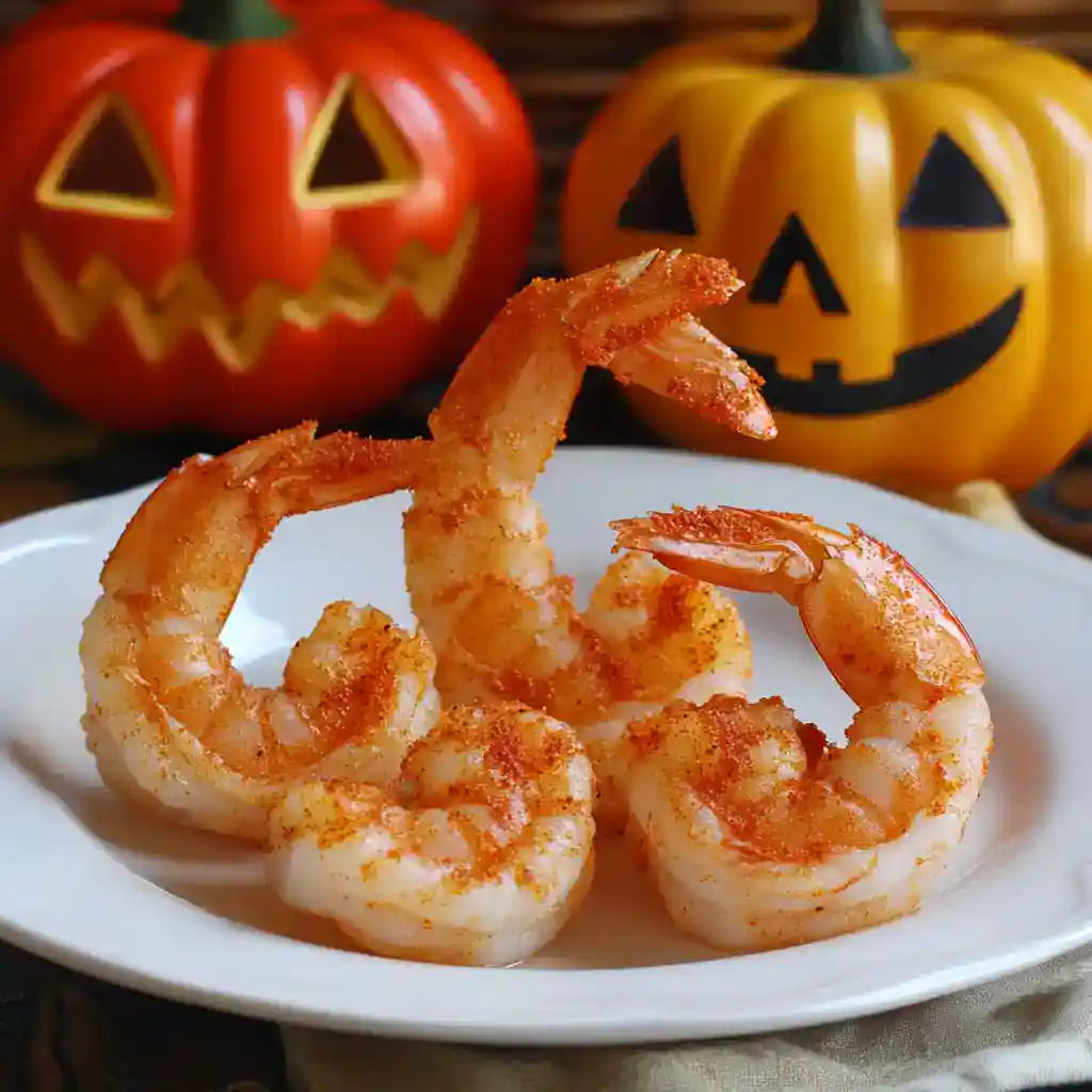 Fun Spiced Foods Shrimp for Halloween