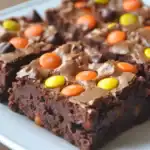 Halloween Candy Brownies