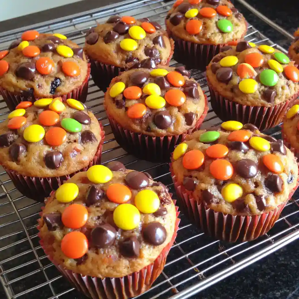 Halloween Candy Muffins