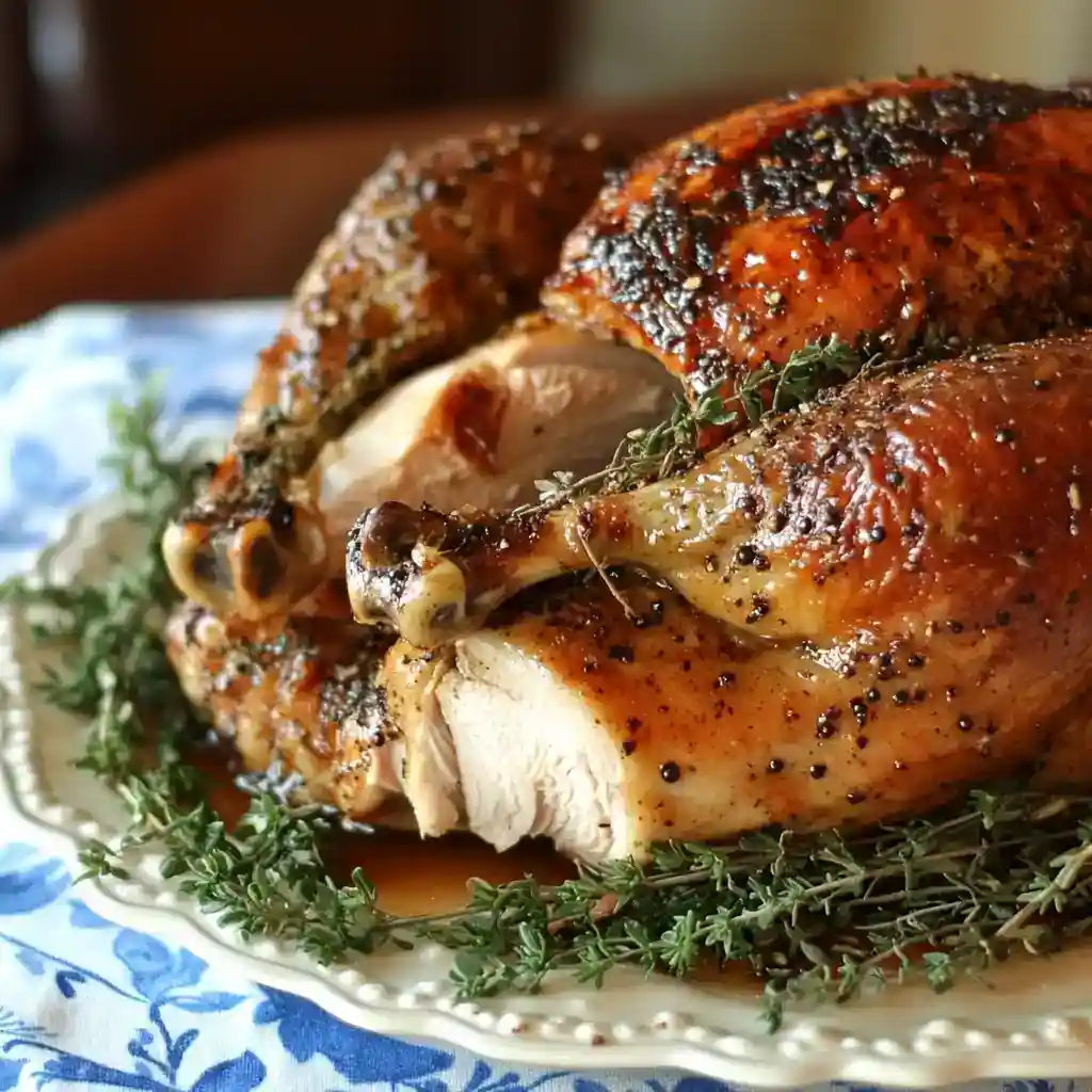 Maple Mustard Glazed Turkey