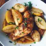 Pears with Lemon Chicken