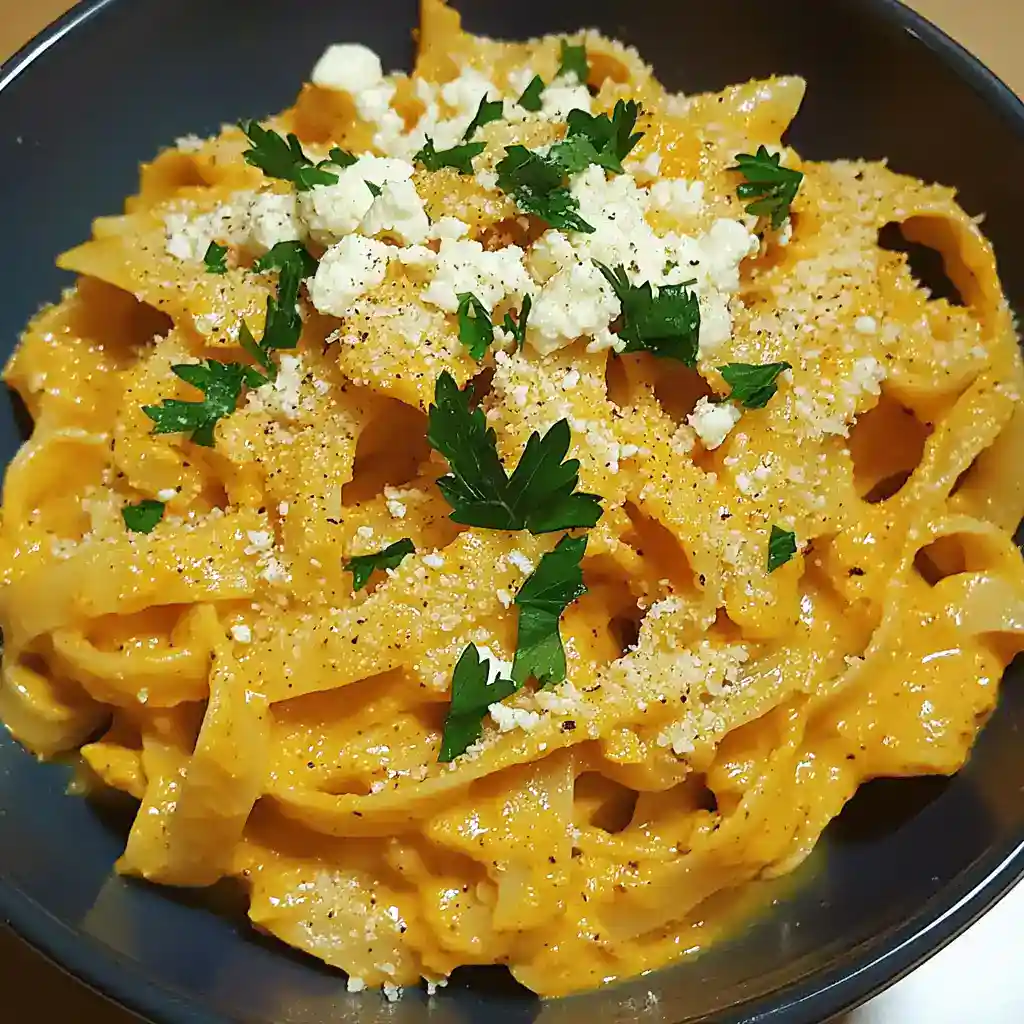 Pumpkin and Goat Cheese Pasta