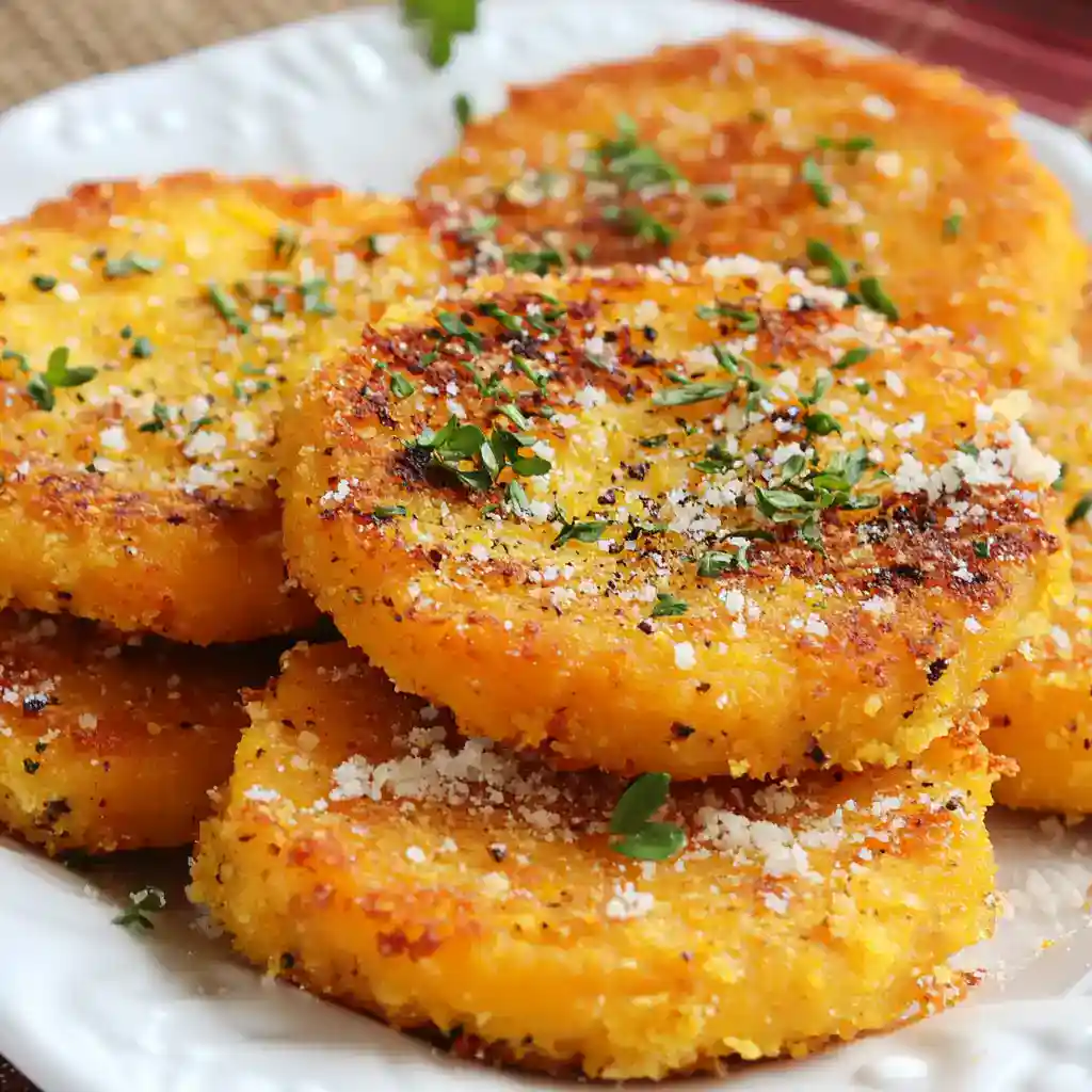 Pumpkin with Garlic Cakes