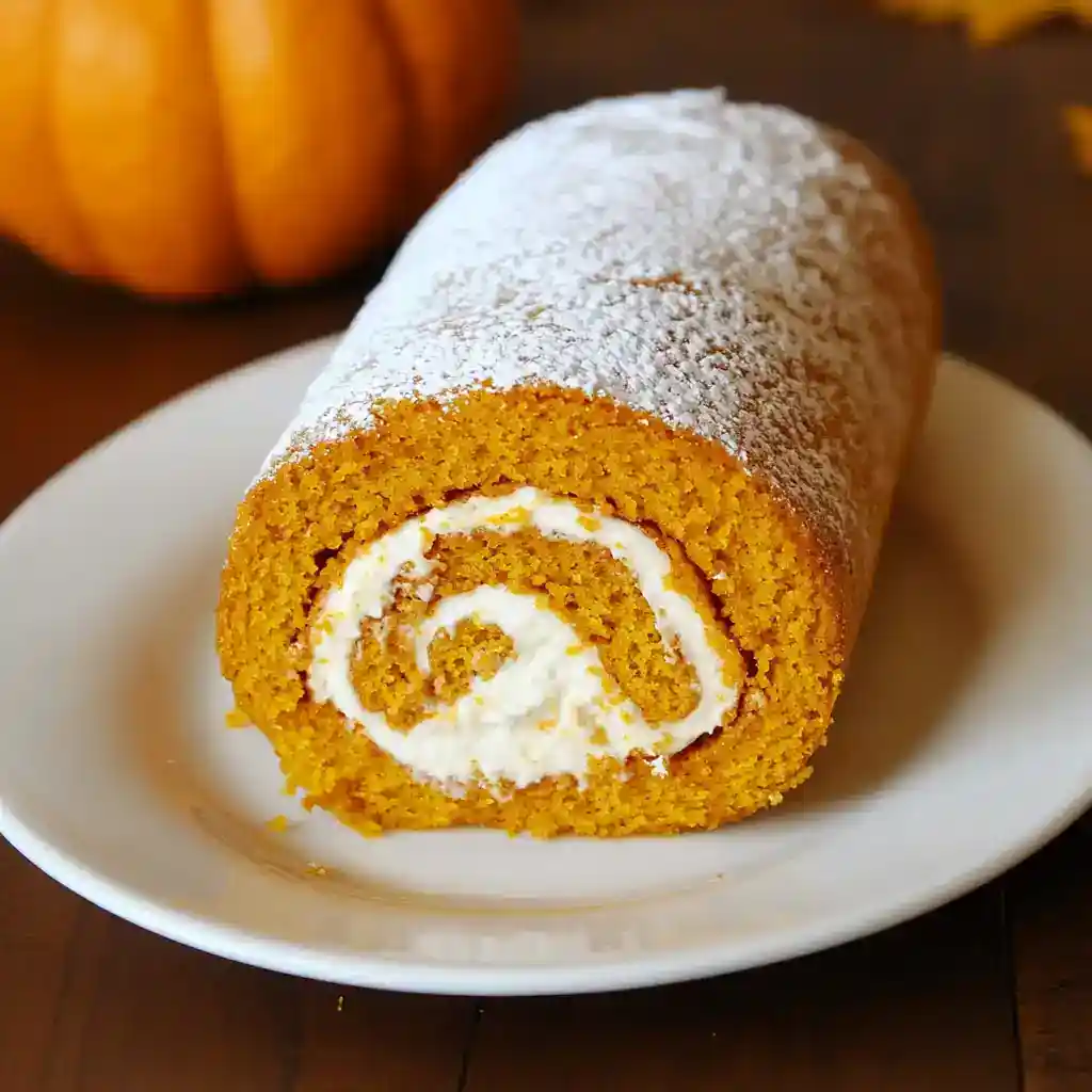Vibrant Pumpkins Roll Cake