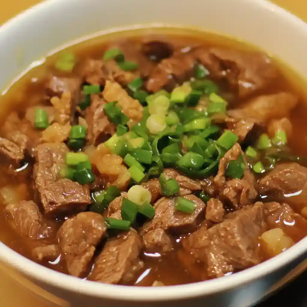 Beef and Chinese Walnut Sprout Stew