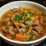 Beef and English Walnut Sprout Soup