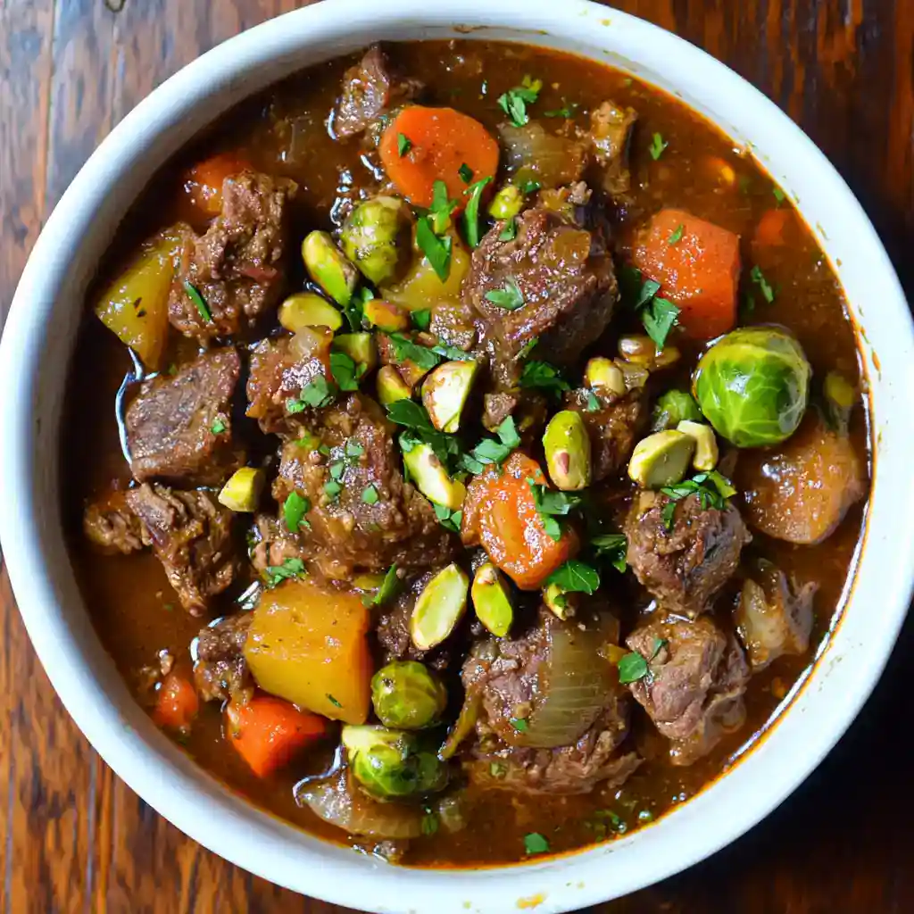 Beef and Pistachio Sprout Stew