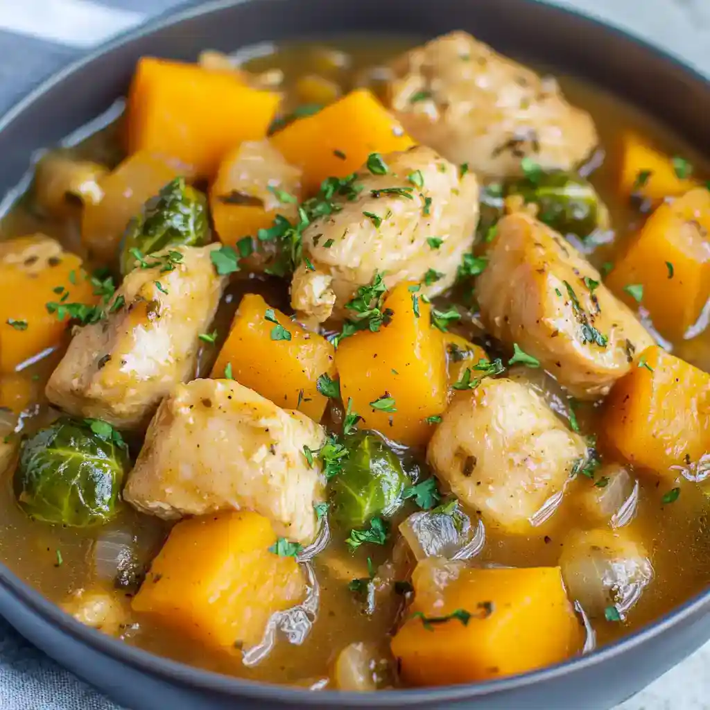 Chicken and Butternut Sprout Stew