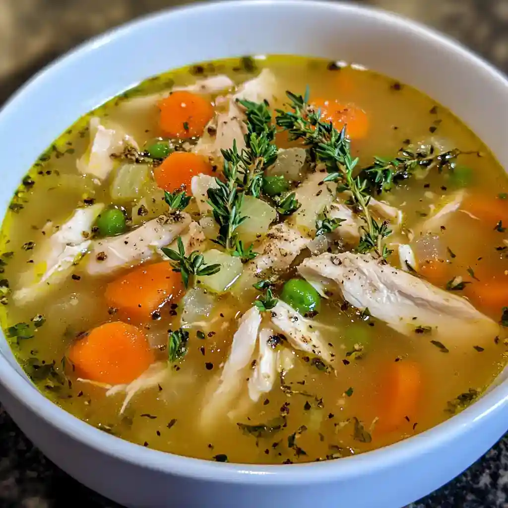 Chicken and Hickory Nut Sprout Soup