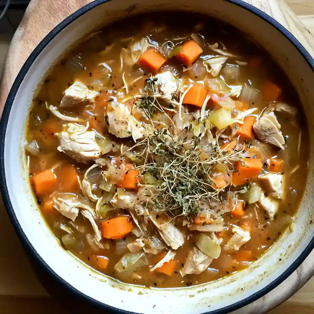 Chicken and Pumpkin Seed Sprout Stew
