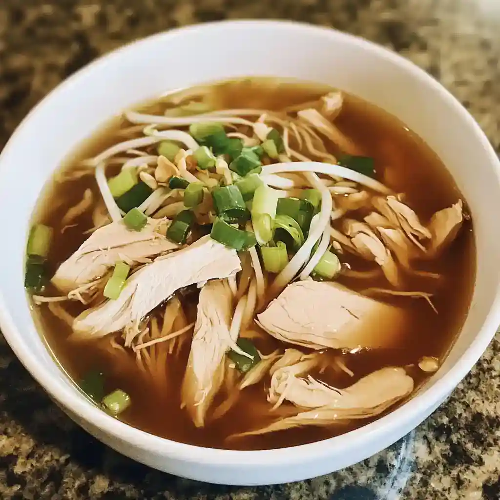 Chicken and Walnut Sprout Soup