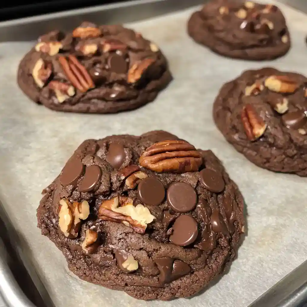 Chocolate Pecan Cookies