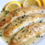 Flounder with Lemon Butter Sauce