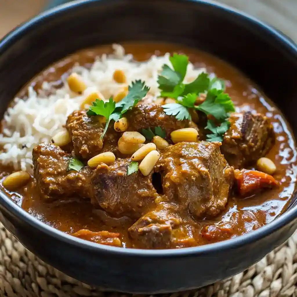 Lamb and Pine Nut Curry