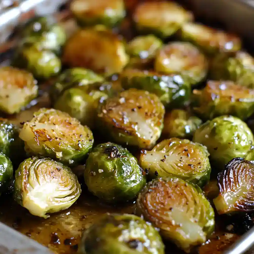 Maple Glazed Brussels Sprouts