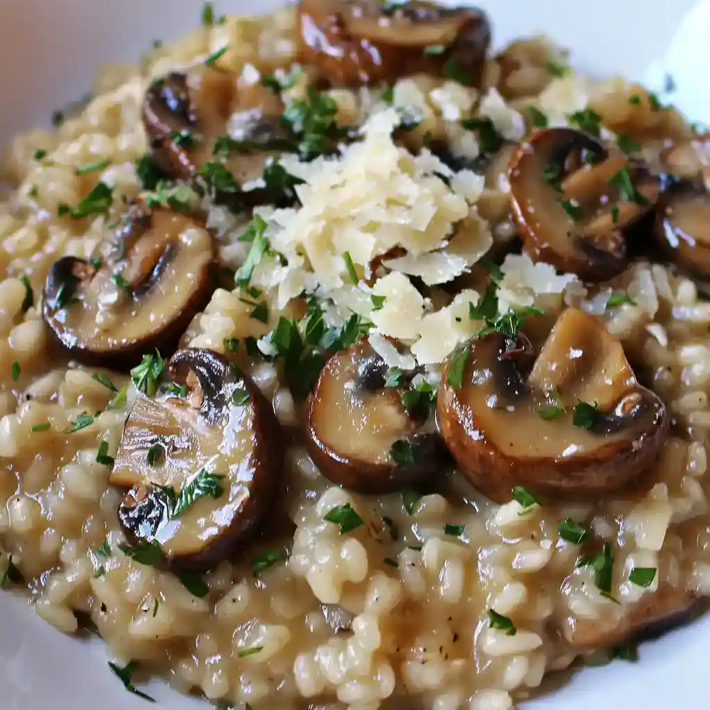 Mushroom and Parsley Risotto