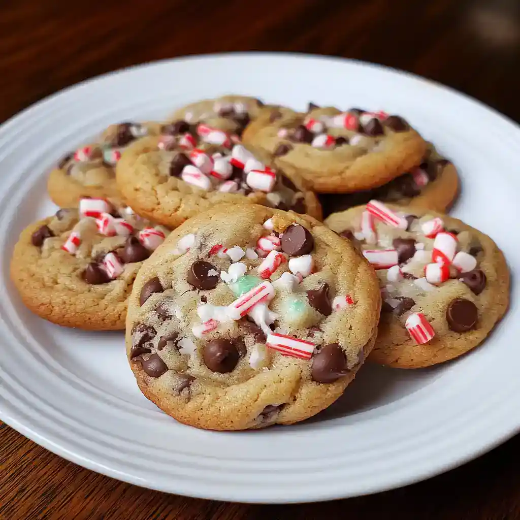 Peppermint Chocolate Chip Cookies