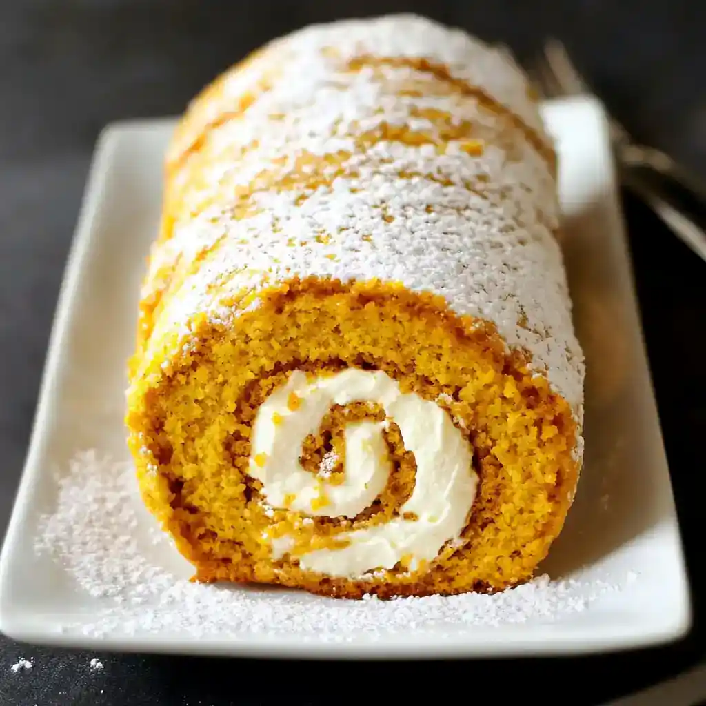 Pumpkin Roll with Cream Cheese