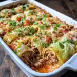Turkey and Cabbage Leaf Casserole