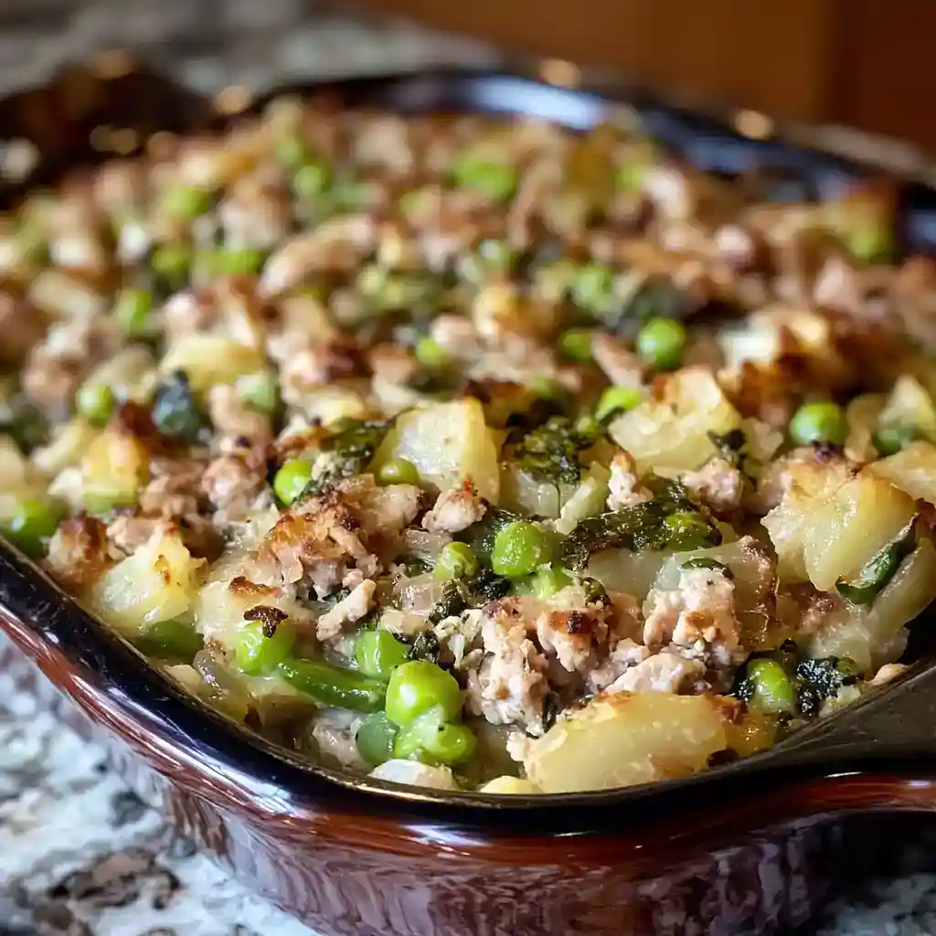 Turkey and Kohlrabi Green Casserole