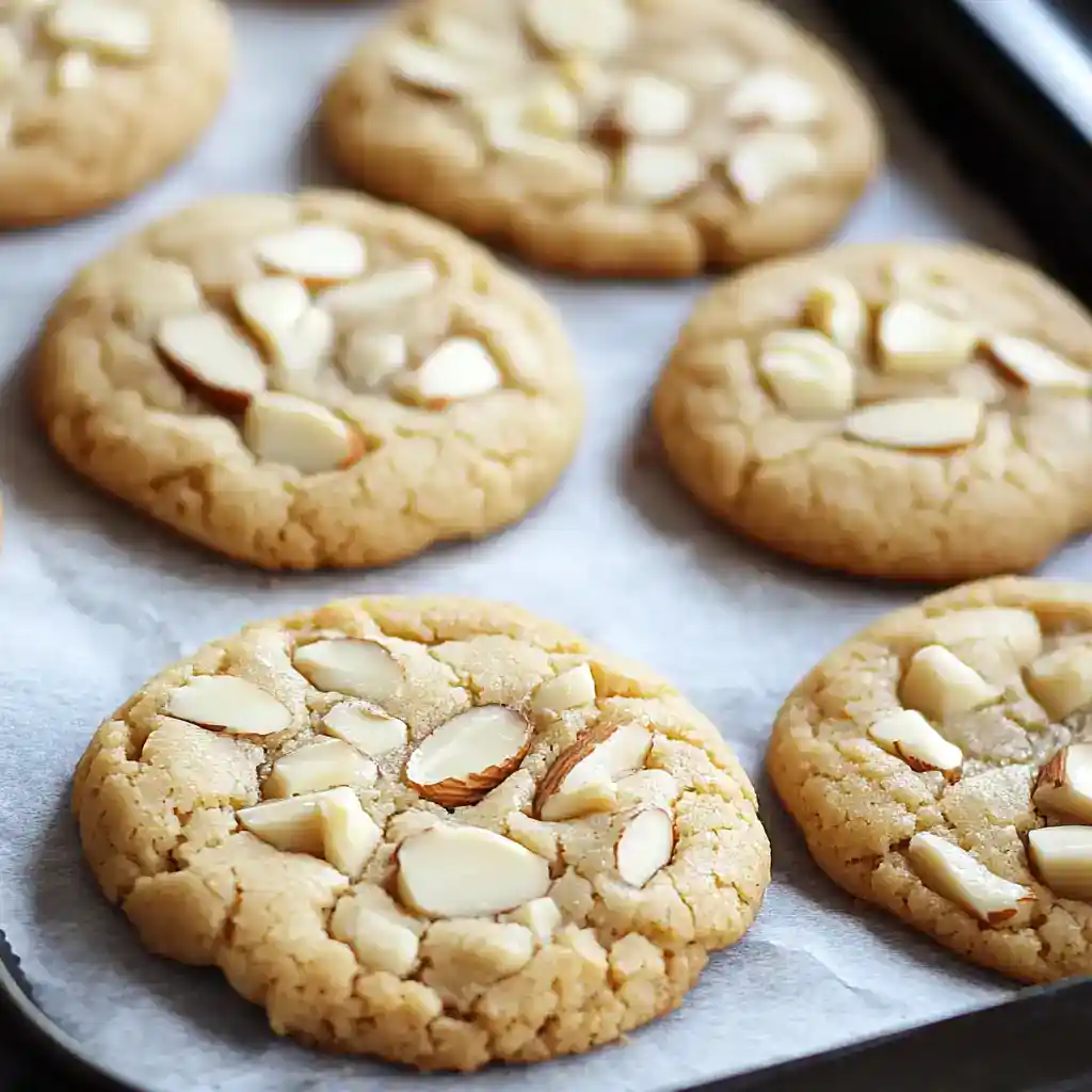 White Chocolate Almond Cookies