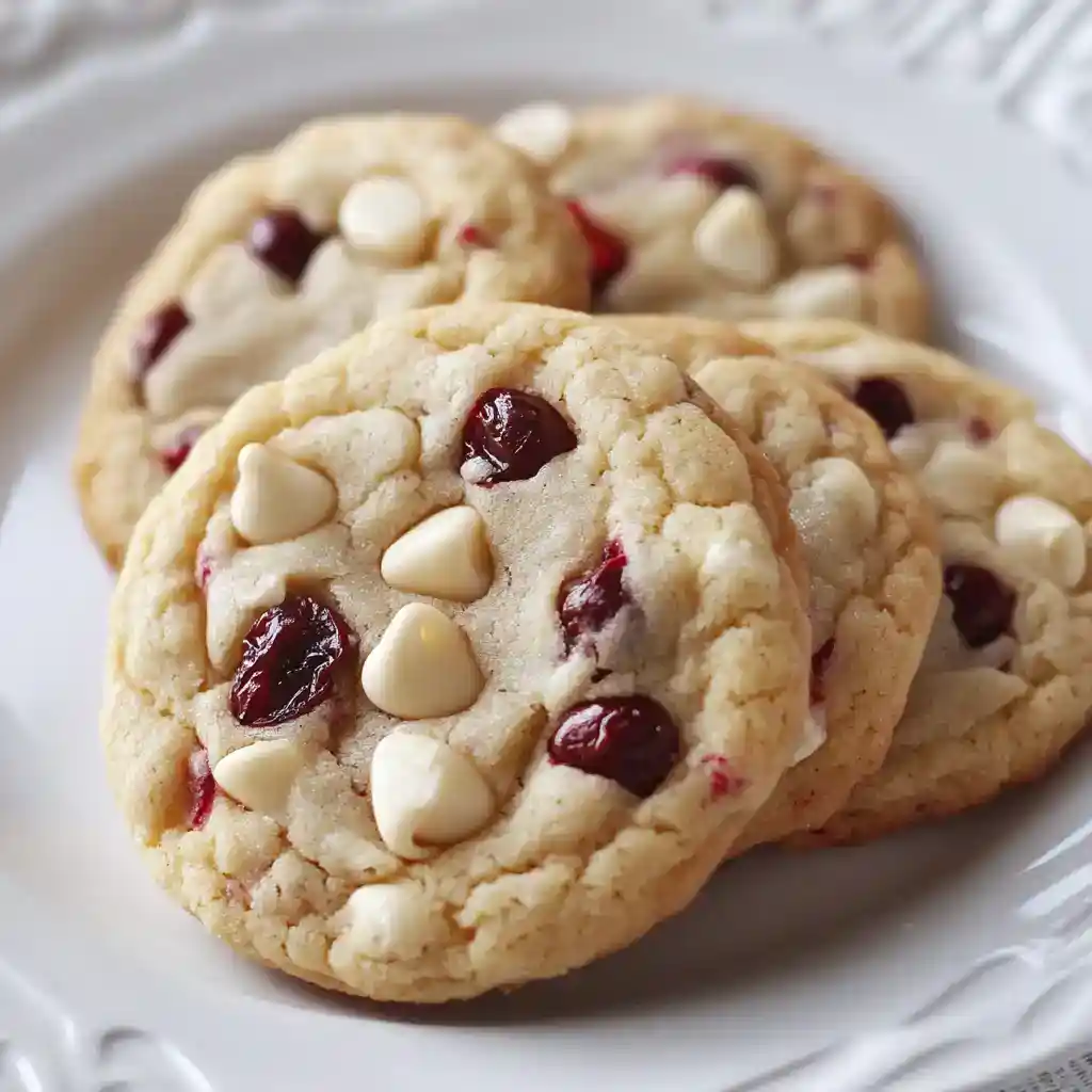 White Chocolate Cherry Cookies