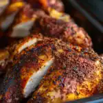 Succulent roasted chicken breast with crispy, flavorful spice crust, perfect for delicious family dinners and meal prep. Easily made with common spices for a savory, crispy exterior.