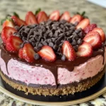 Chocolate Covered Strawberry Cheesecake
