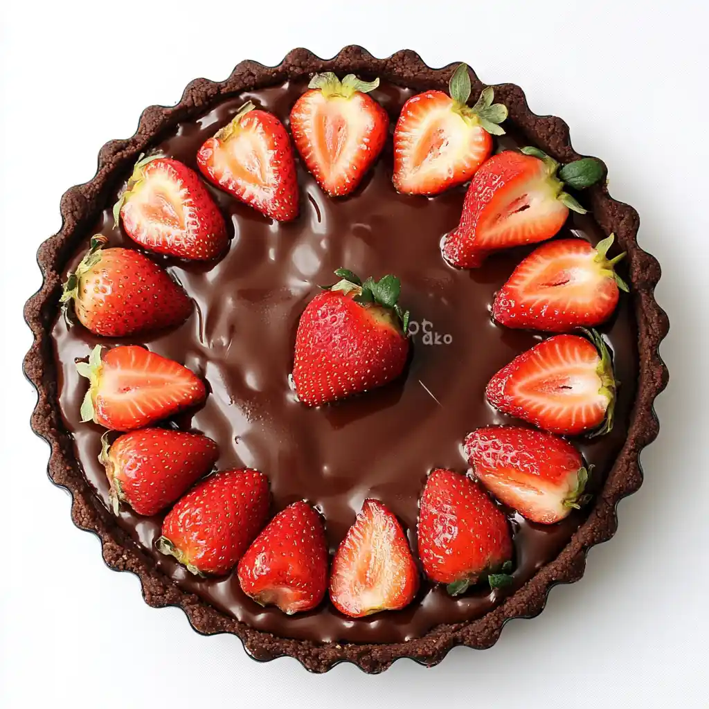Chocolate Covered Strawberry Tart