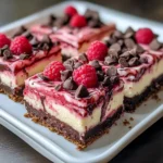 Chocolate Raspberry Cheesecake Bars