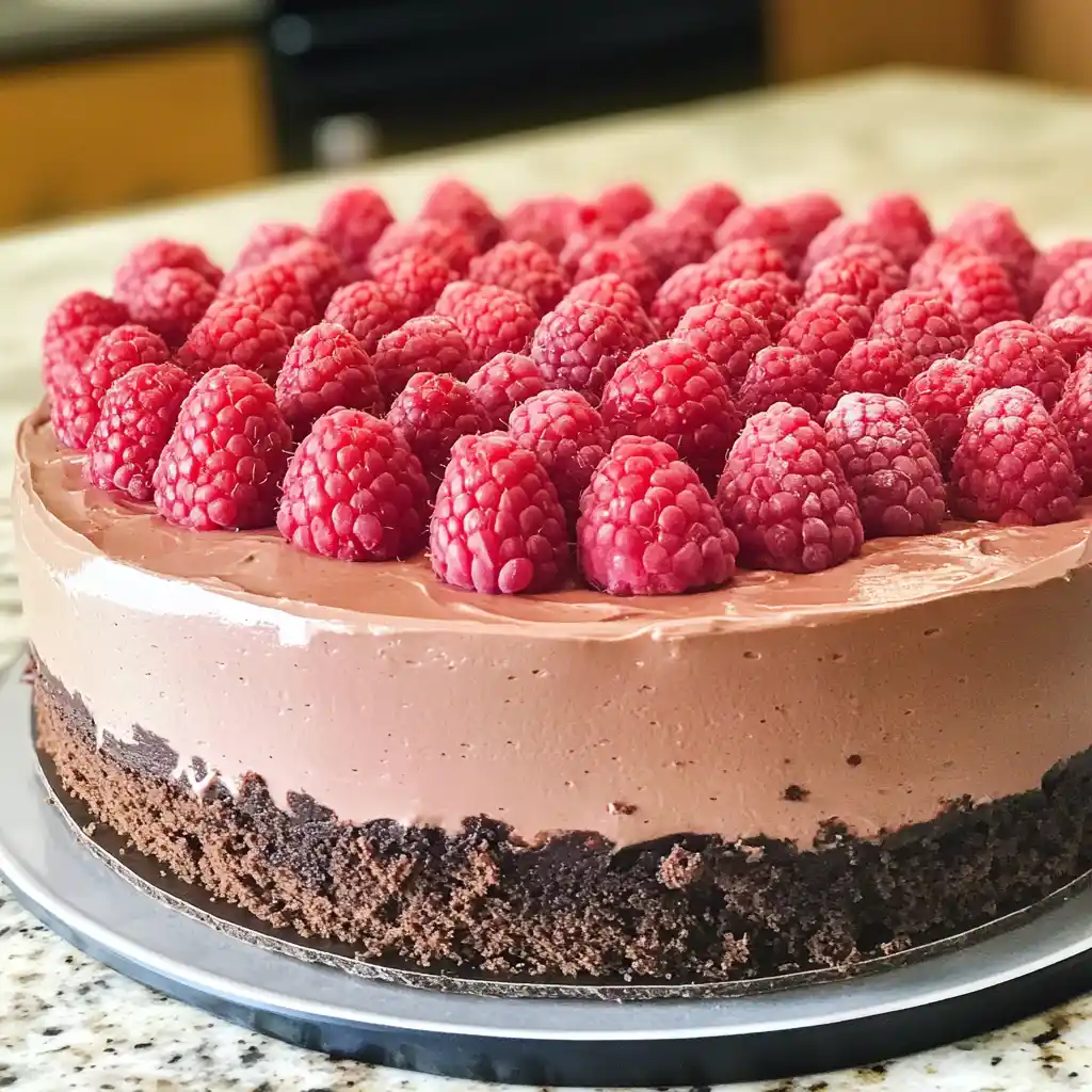 Chocolate Raspberry Mousse Cake