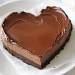 Heart Shaped Chocolate Cheesecake