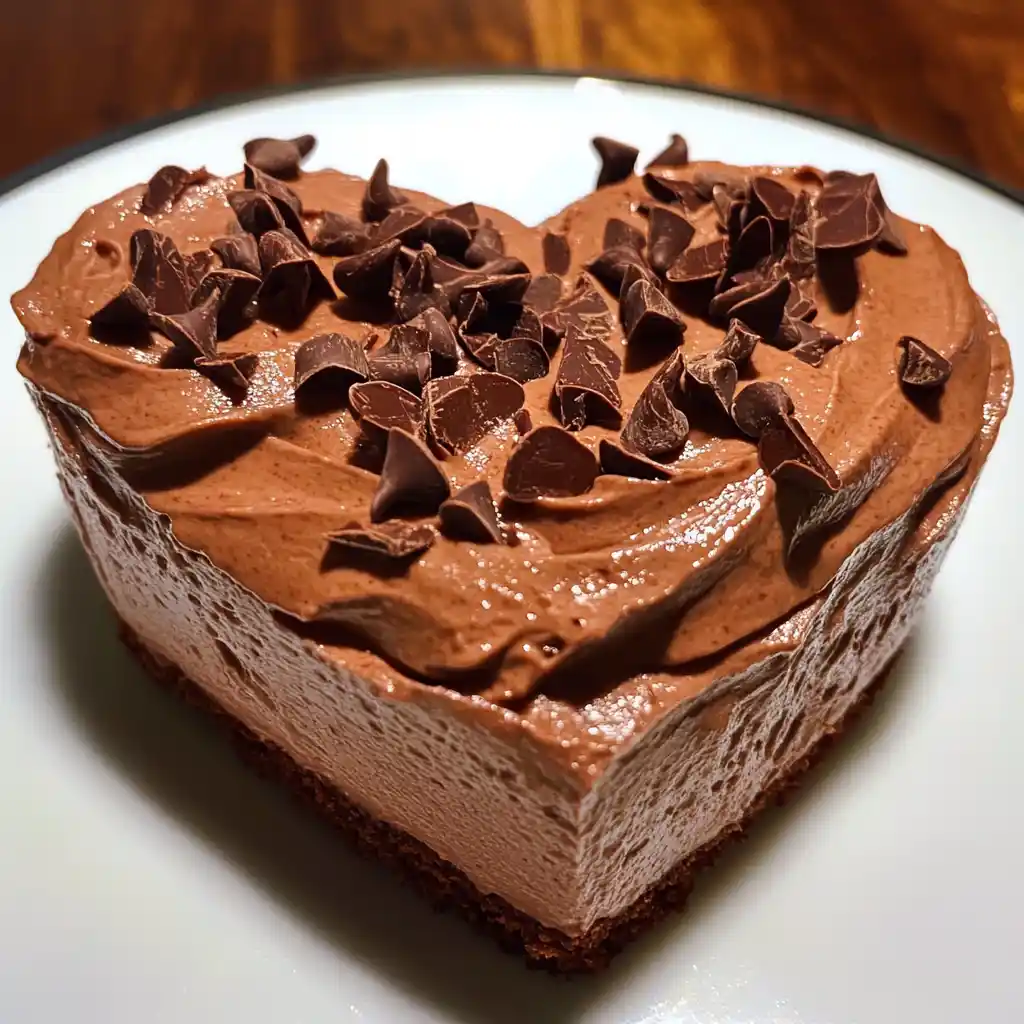 Heart Shaped Chocolate Mousse Cake