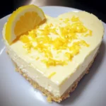 Heart Shaped Lemon Cheesecake