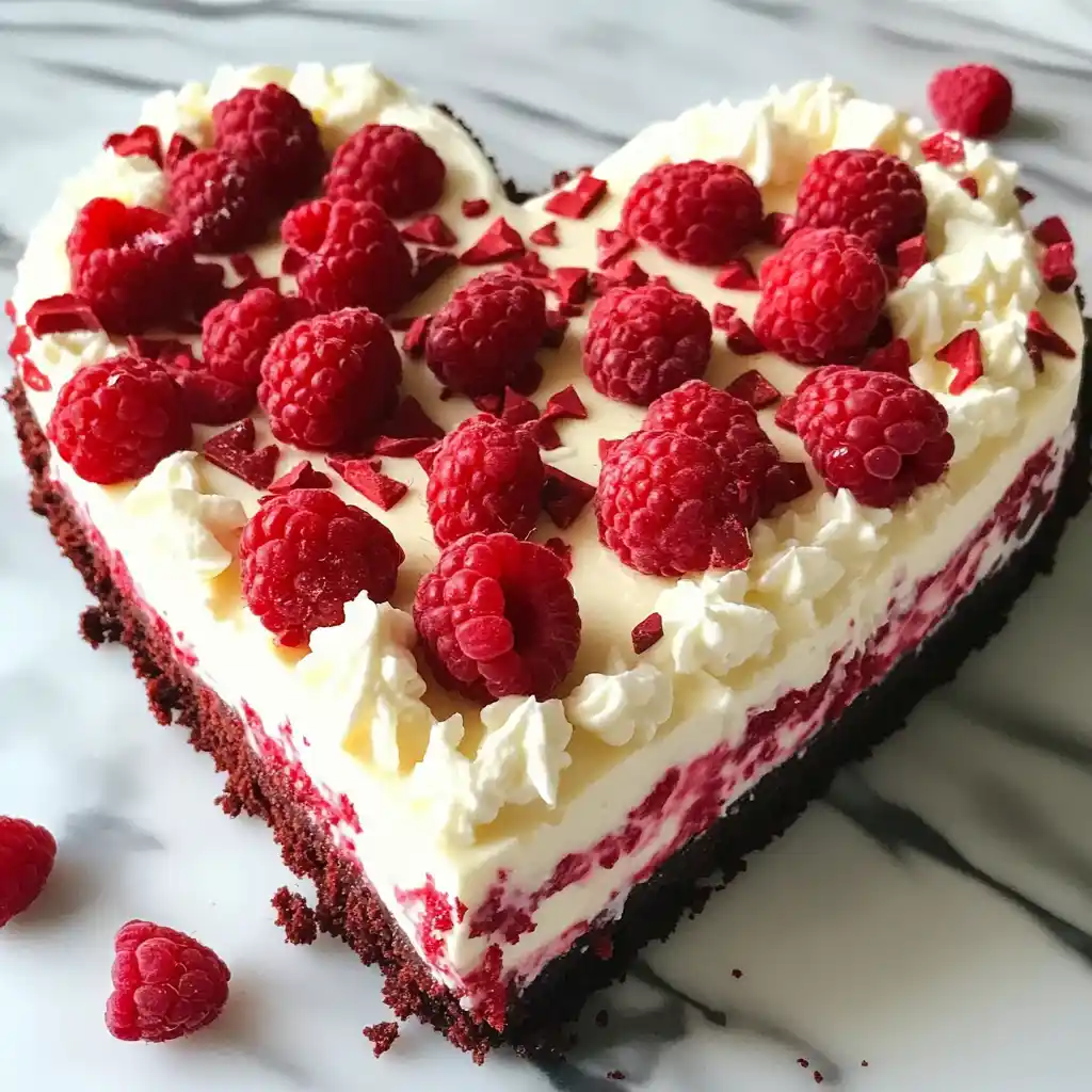 Heart Shaped Red Velvet Pie