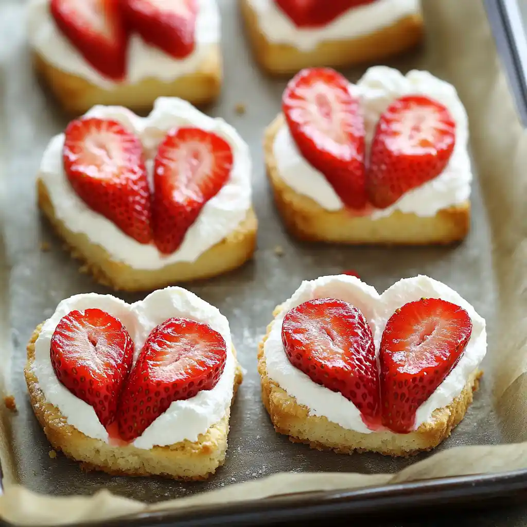 Heart Shaped Strawberry Shortcake