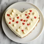 Heart Shaped White Chocolate Cheesecake