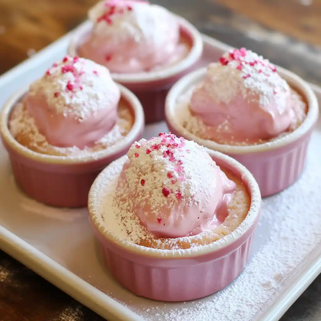 Pink Champagne Lava Cake