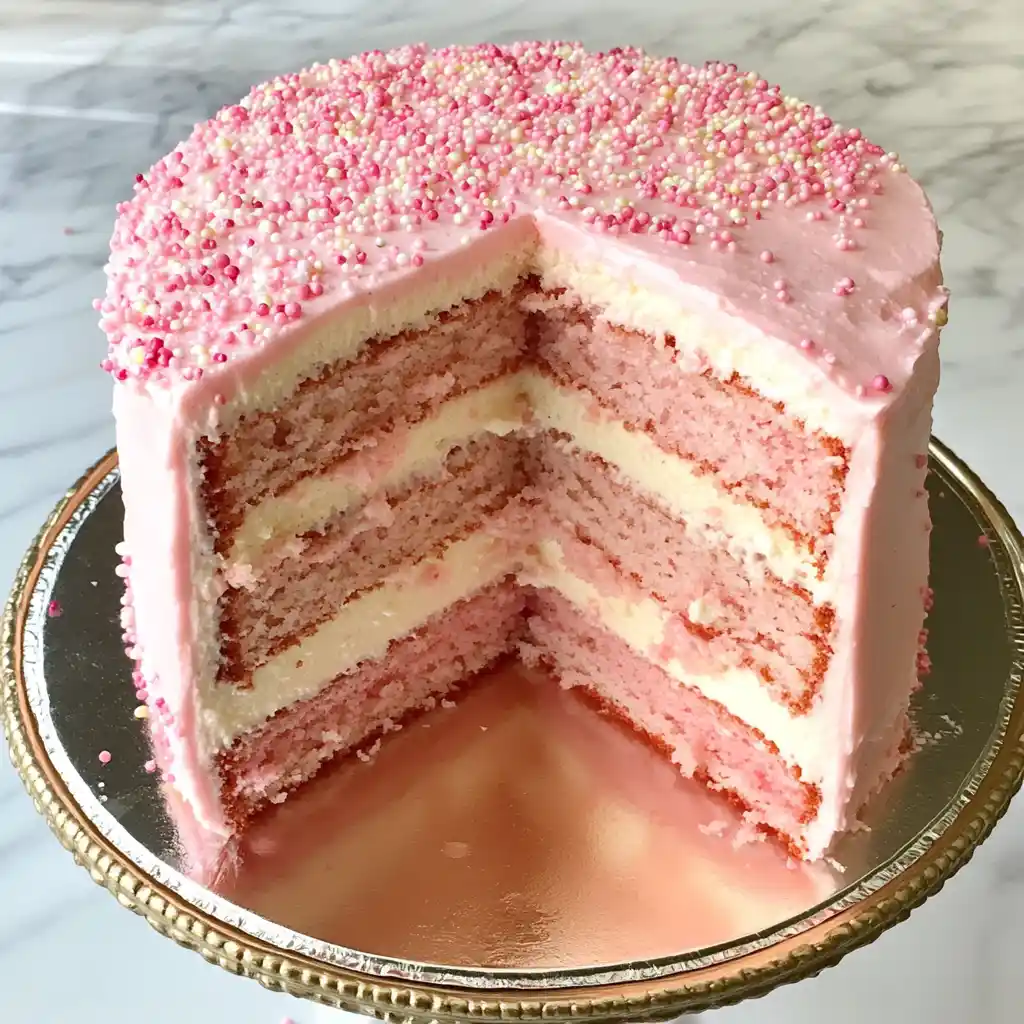 Pink Champagne Layer Cake