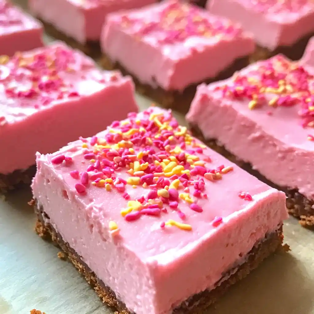 Pink Velvet Cheesecake Bars